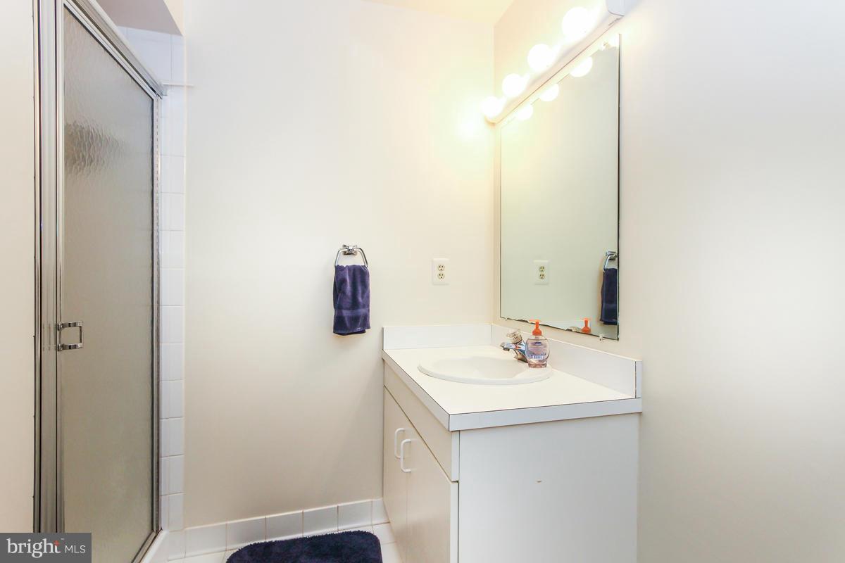 1587 Regatta Lane Reston, VA 20194 - Photo 16 of 30 a bathroom with a sink a mirror and vanity