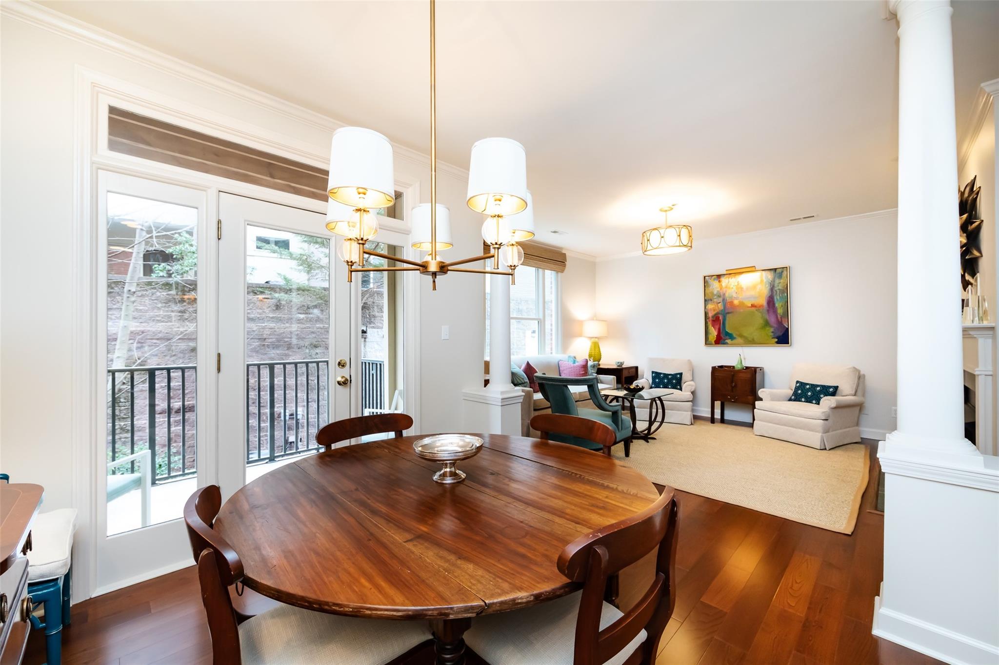 416 Queens Road, Unit 6 Charlotte, NC 28207 - Photo 18 of 37 a view of a a dining room with furniture window and wooden floor