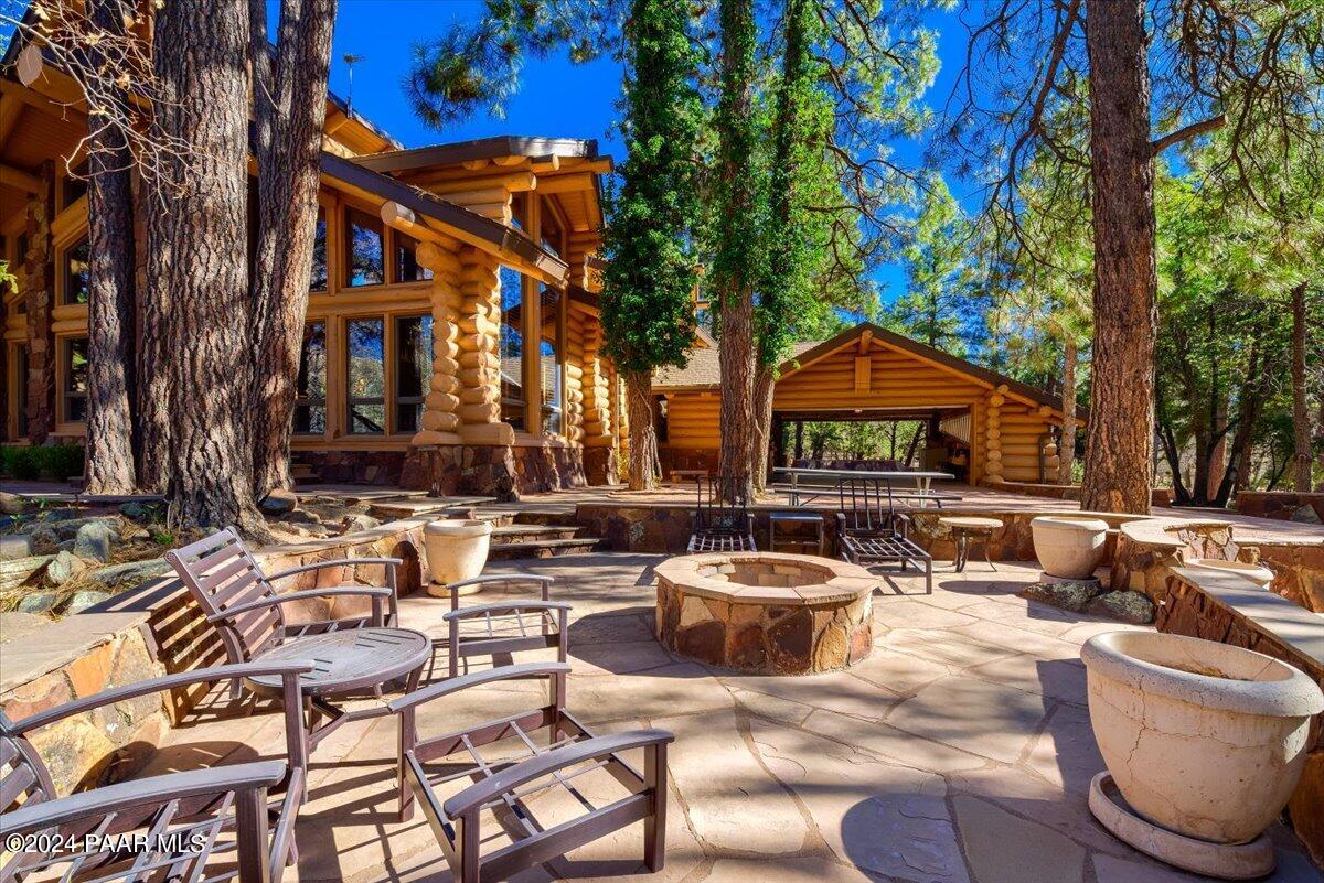 1804 Pyle Ranch Road Payson, AZ 85541 - Photo 17 of 113 a view of a patio with swimming pool table and chairs