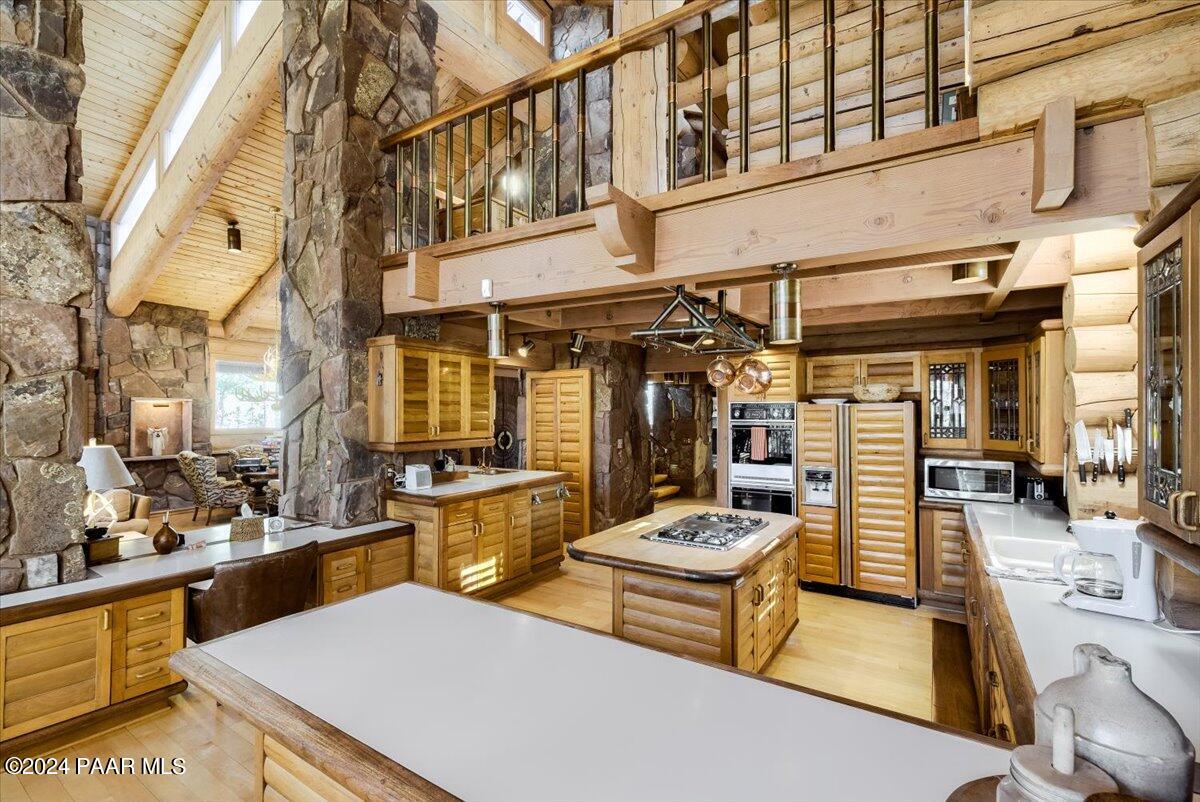 1804 Pyle Ranch Road Payson, AZ 85541 - Photo 48 of 113 a view of a patio with dining table and chairs