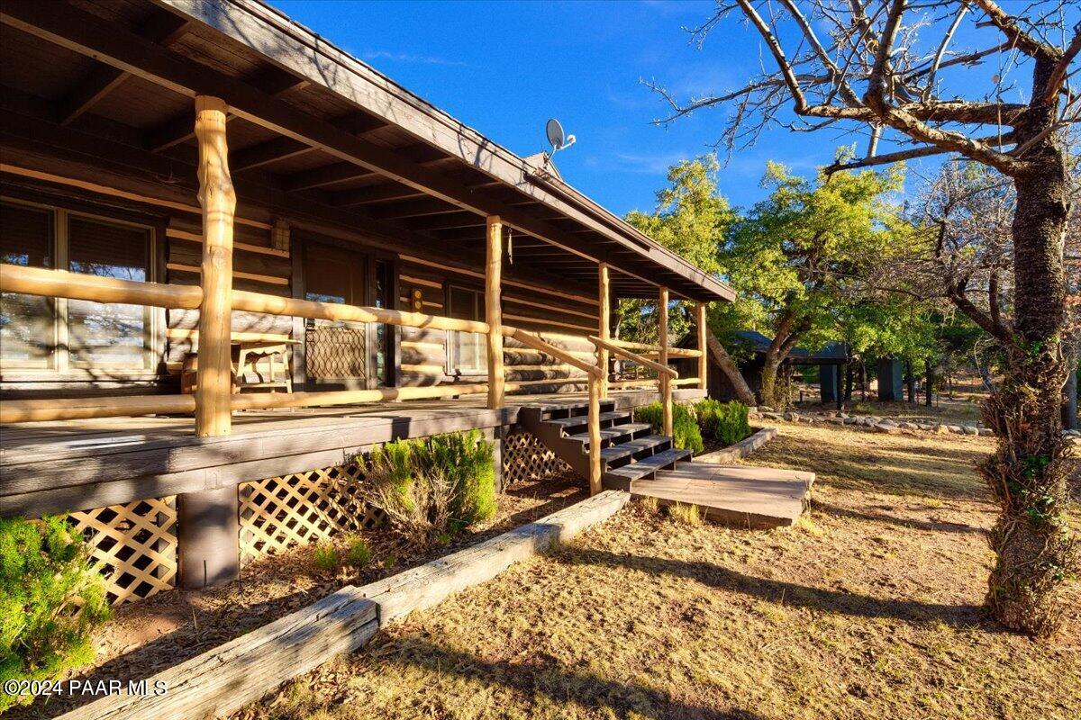1804 Pyle Ranch Road Payson, AZ 85541 - Photo 93 of 113 a view of a backyard with a patio