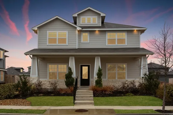 a front view of a house