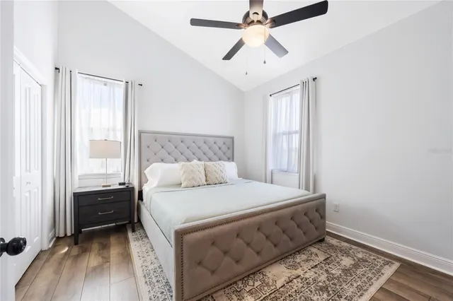 a front view of a building with street view