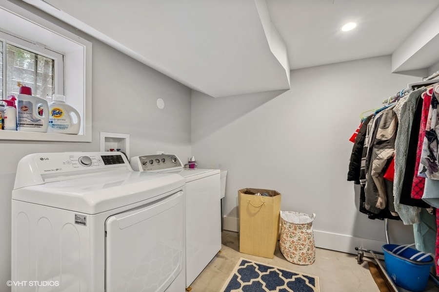 2236 Wesley Avenue Evanston, IL 60201 - Photo 16 of 25 a utility room with dryer and washer