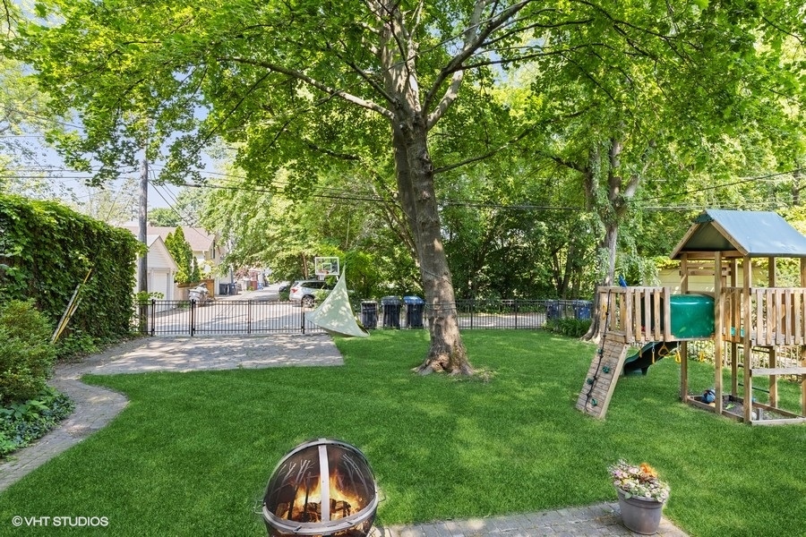 2236 Wesley Avenue Evanston, IL 60201 - Photo 25 of 25 a view of a garden with a slide