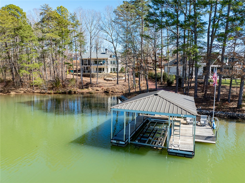 516 Pointe W Drive Seneca, SC 29672 - Photo 41 of 47 Situated in a quiet cove, the dock provides easy a