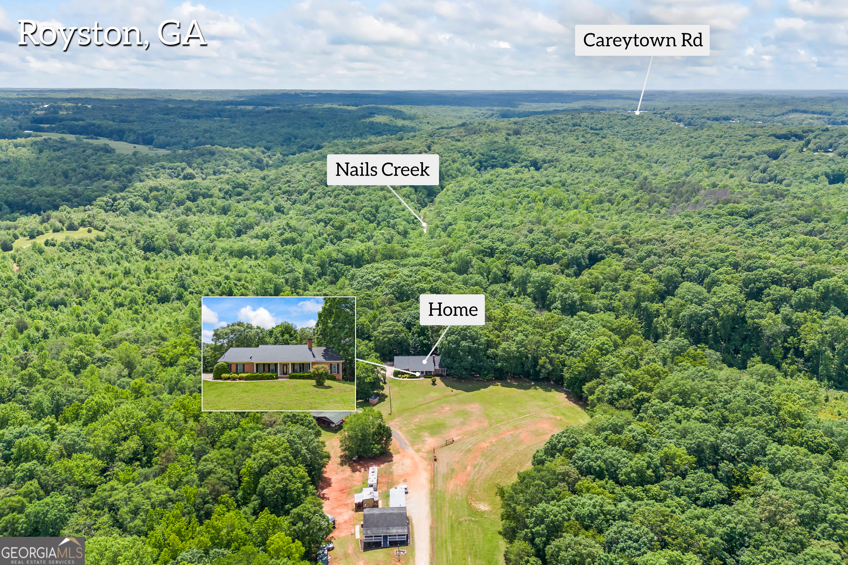 1112 Reno Road Royston, GA 30662 - Photo 5 of 74 a view of a sign board in a yard