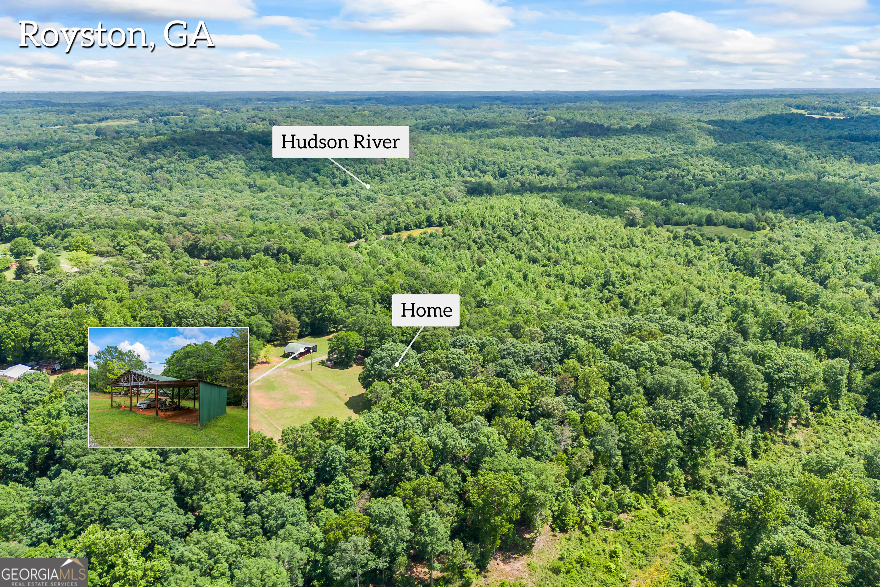 1112 Reno Road Royston, GA 30662 - Photo 6 of 74 a view of a back yard with an outdoor space