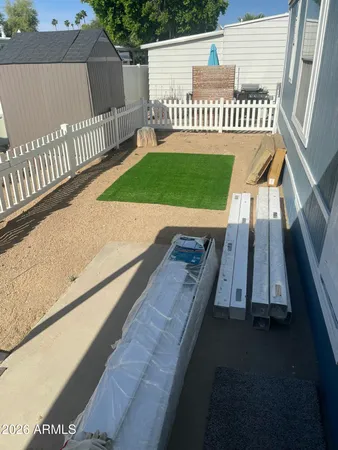 a view of a garden