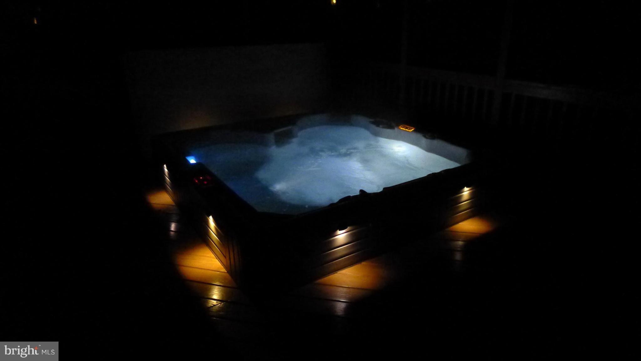 10713 Cross School Road Reston, VA 20191 - Photo 29 of 30 The Caldera spa at night in the screened-in porch.