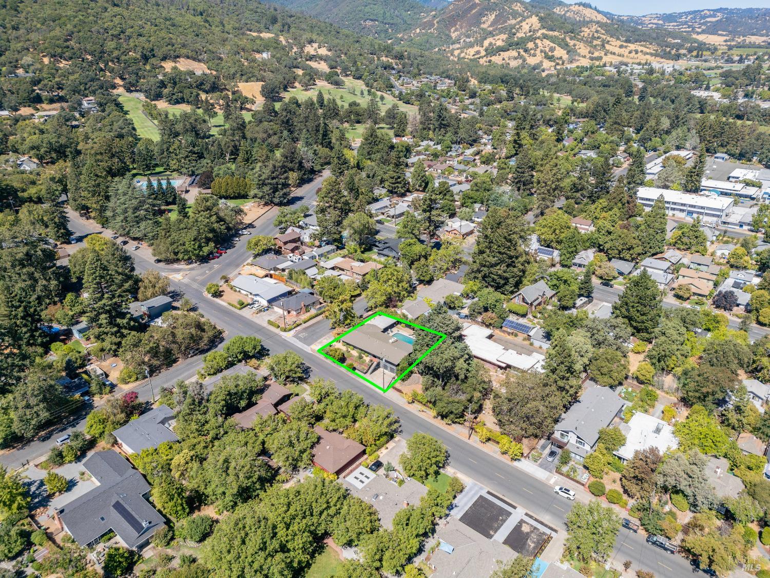 788 Walnut Avenue Ukiah, CA 95482 - Photo 34 of 36 an aerial view of residential houses with outdoor space