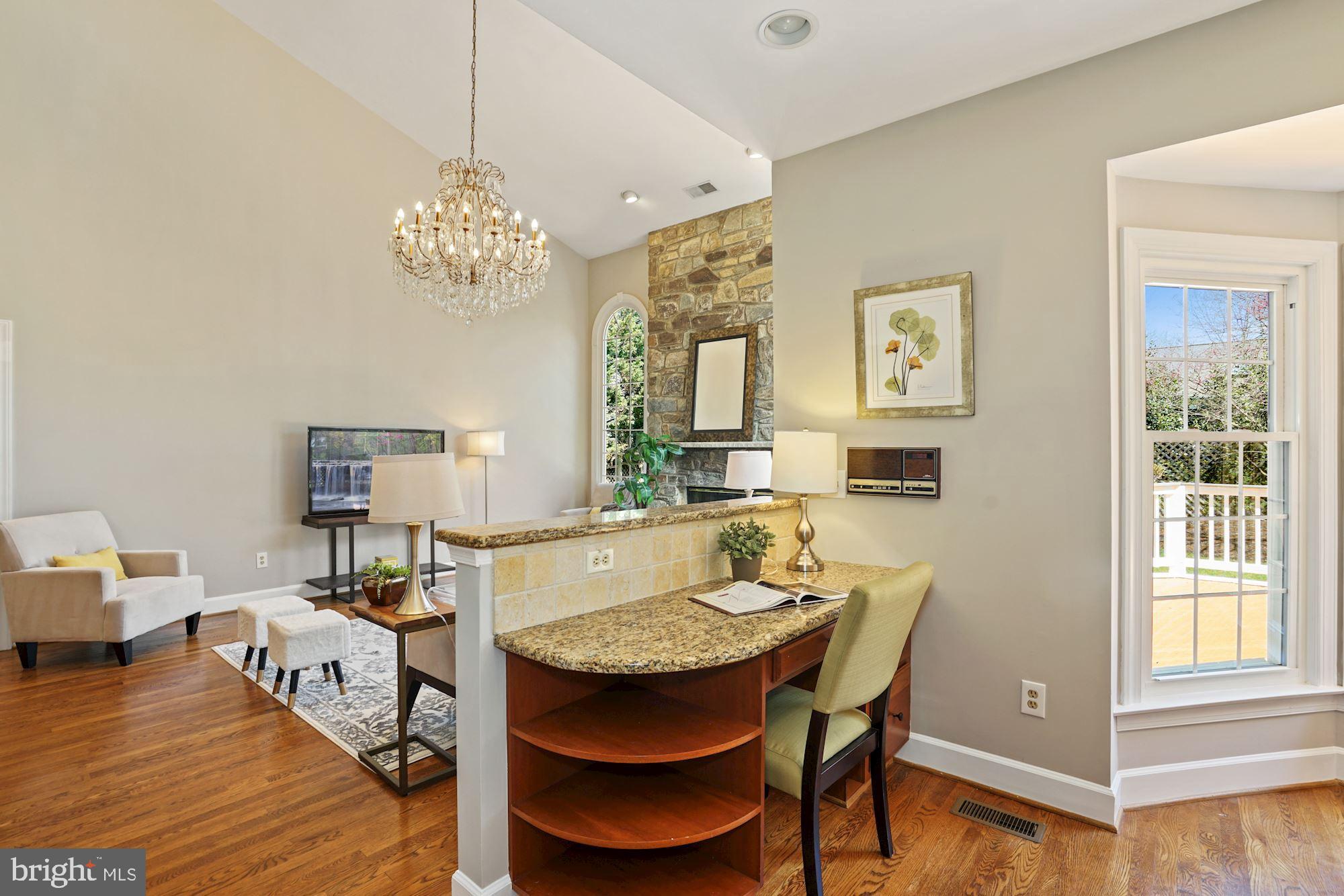 8913 Bells Mill Road Potomac, MD 20854 - Photo 23 of 48 Gourmet Kitchen/Family Room