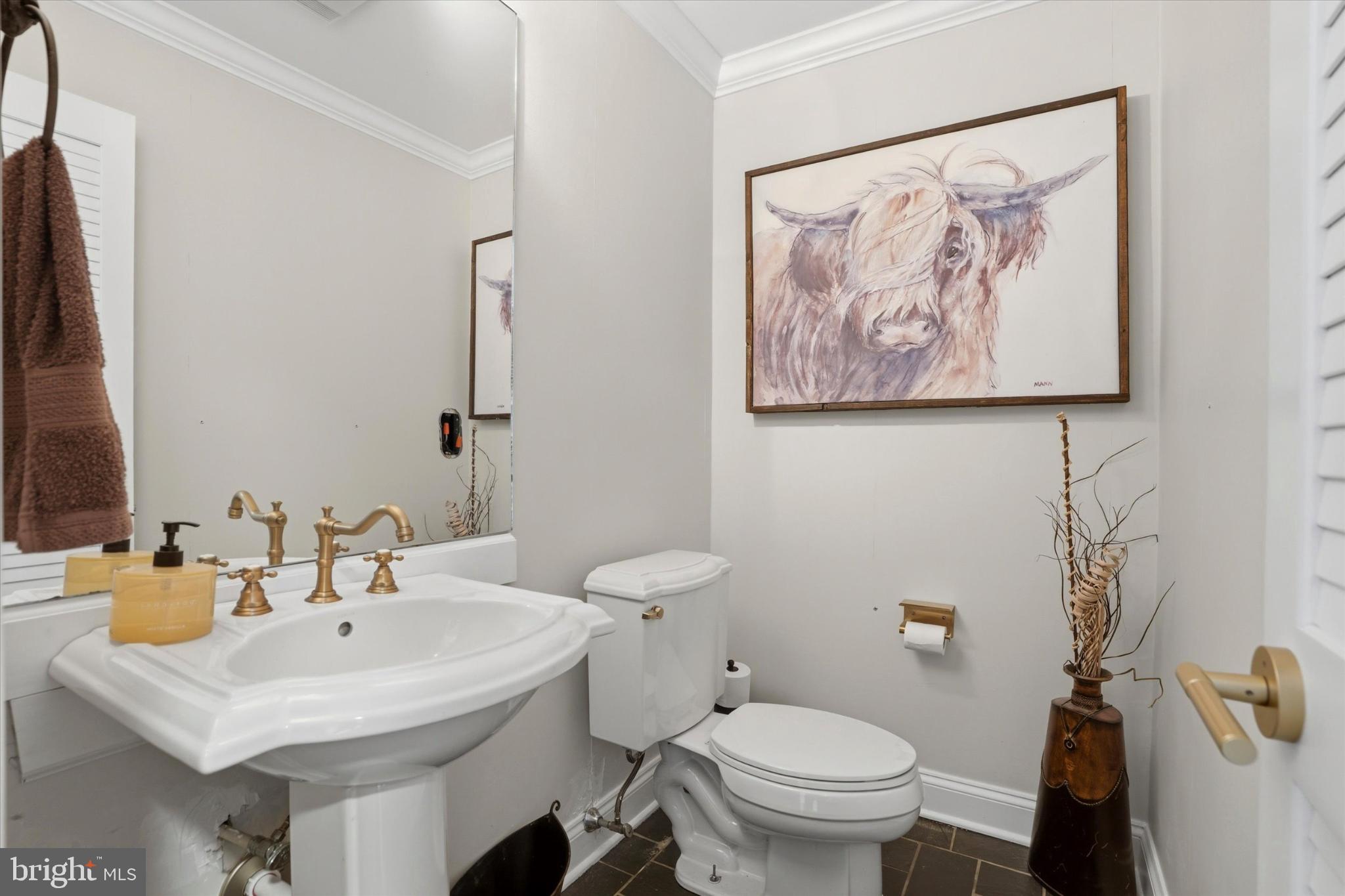 875 Locust Grove Road West Chester, PA 19382 - Photo 19 of 44 a bathroom with a sink mirror and toilet