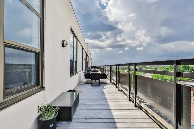 a view of a city that has tall buildings