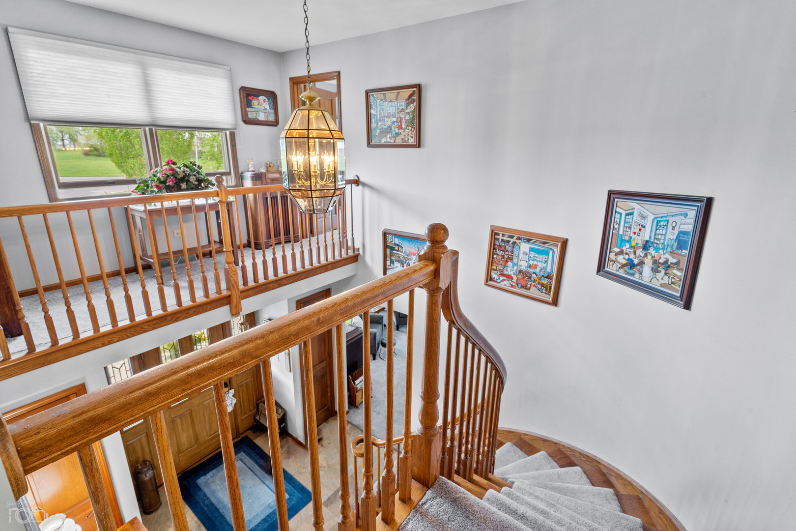 16015 West Baker Road Manhattan, IL 60442 - Photo 49 of 66 a view of a hallway with wooden floor windows