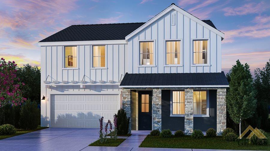 a front view of a house