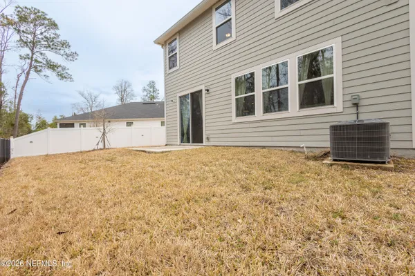 a backyard of a house