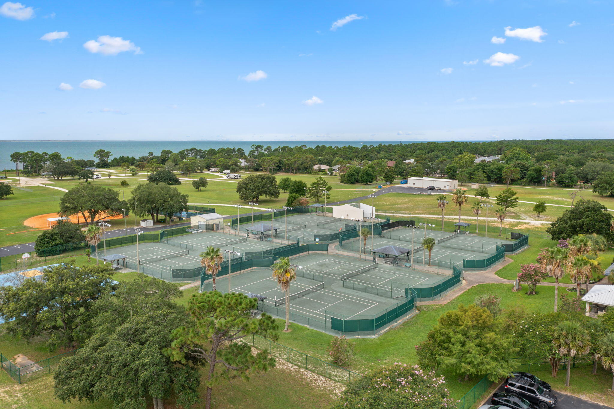 2519 Valley Road Navarre, FL 32566 - Photo 86 of 94 HBTS Aerial Tennis 2