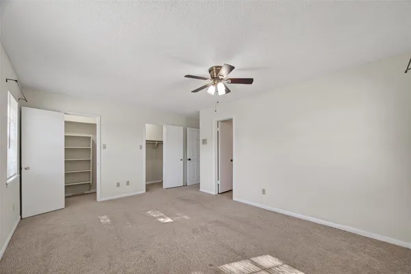 a close view of closet