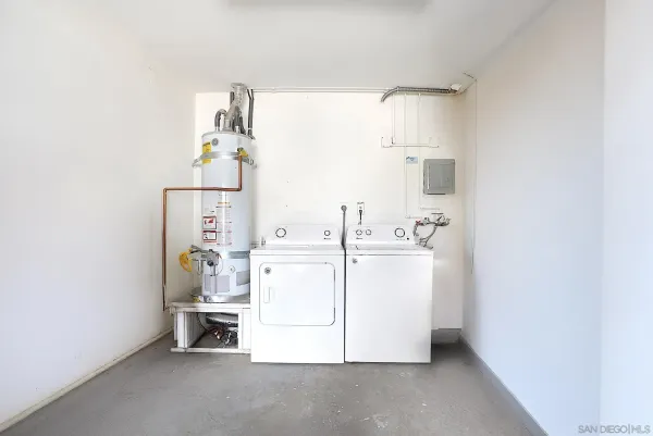 a view of a patio with swimming pool