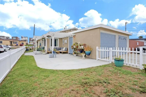 a front view of a house