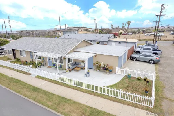 a view of a house with a terrace view