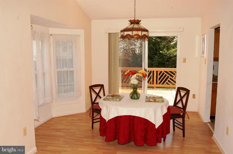 3 panel bay window brings in warm sunshine.