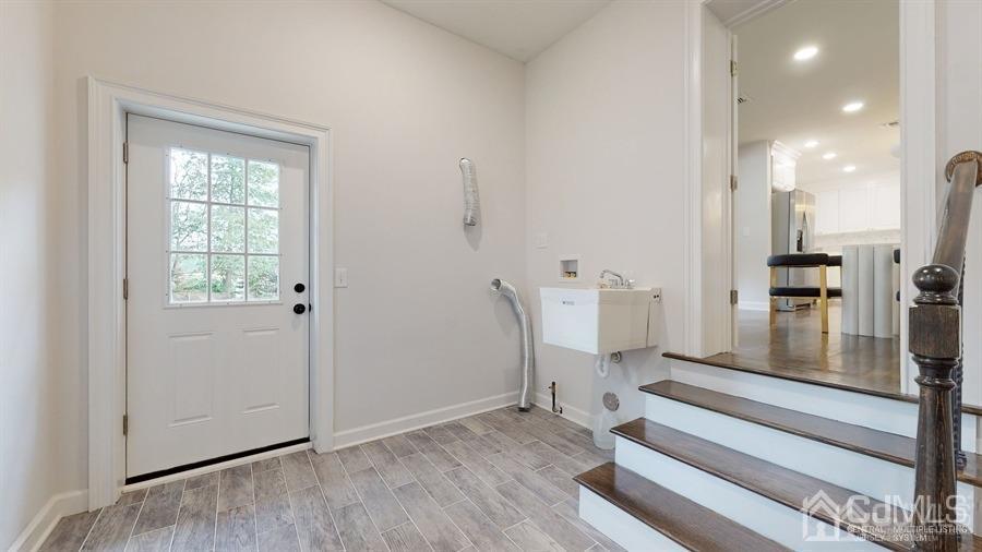 243 Old Tote Road Mountainside, NJ 07092 - Photo 29 of 42 a view of wooden floor and windows in a room