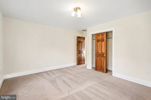 a view of an empty room