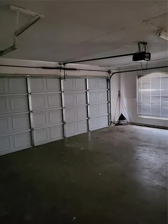 a view of a garage
