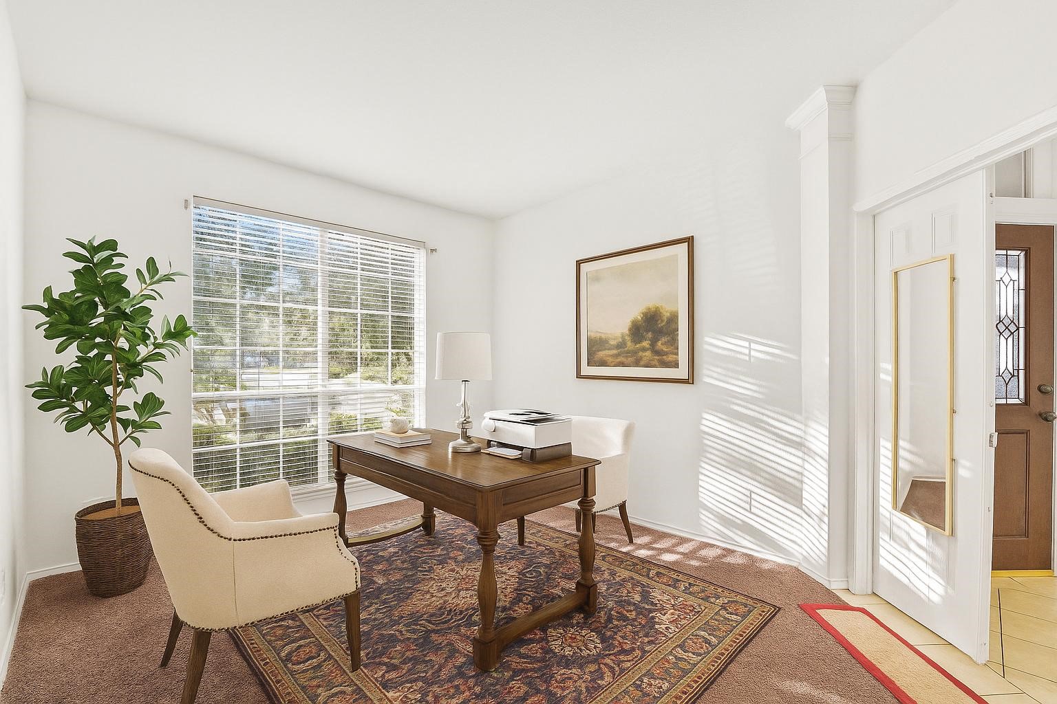 8550 Waiting Spring Circle Houston, TX 77095 - Photo 5 of 32 a living room with furniture and a potted plant