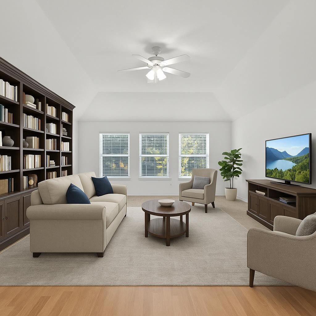 8550 Waiting Spring Circle Houston, TX 77095 - Photo 6 of 32 a living room with furniture and a large window