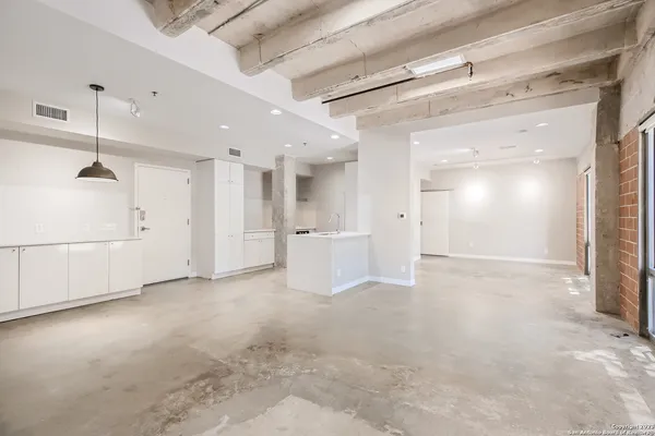 a view of an empty room