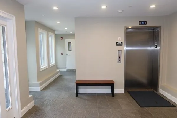a hallway with stairs
