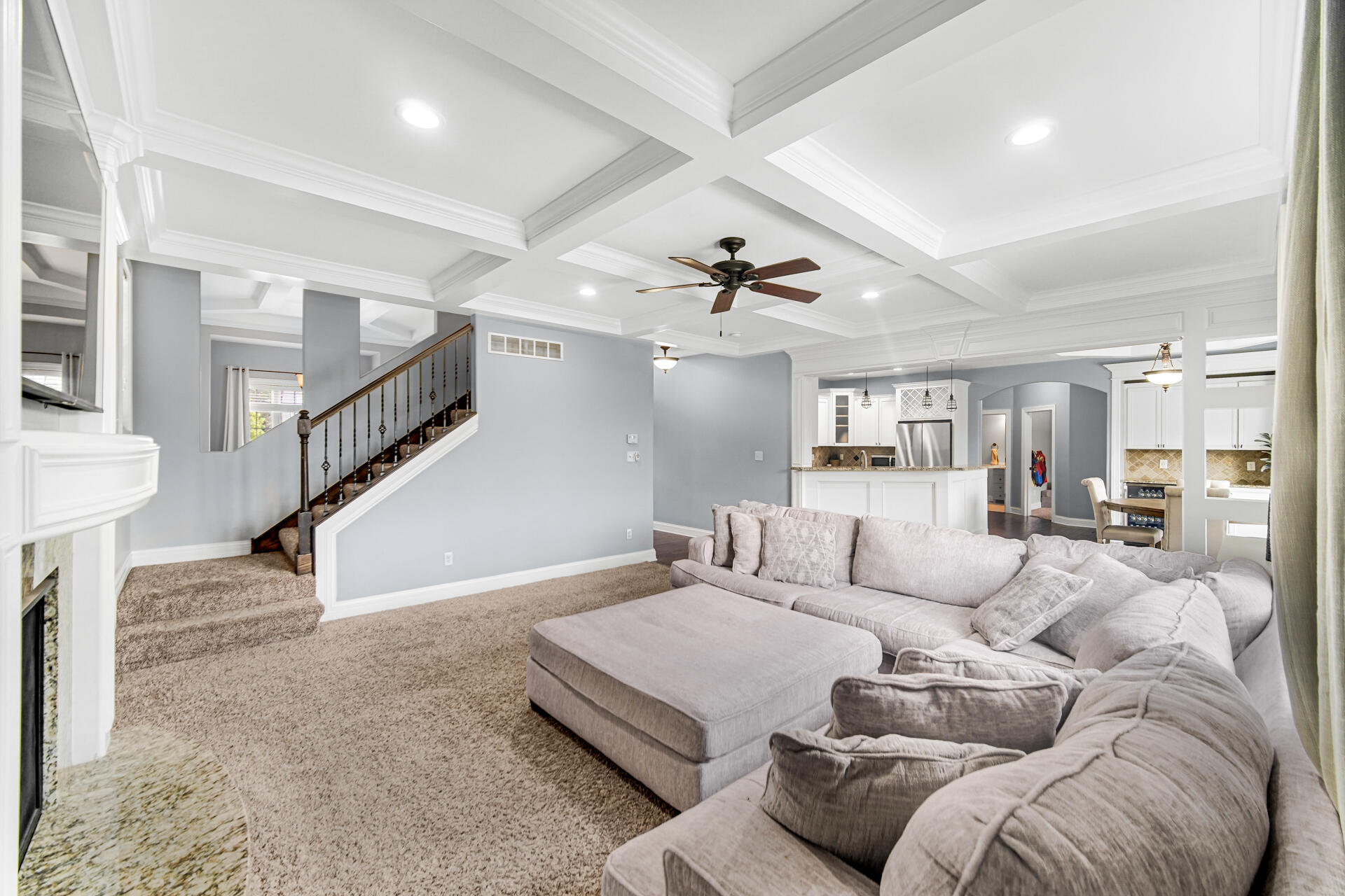 12566 Massachusetts Street Crown Point, IN 46307 - Photo 5 of 30 a living room with furniture and wooden floor