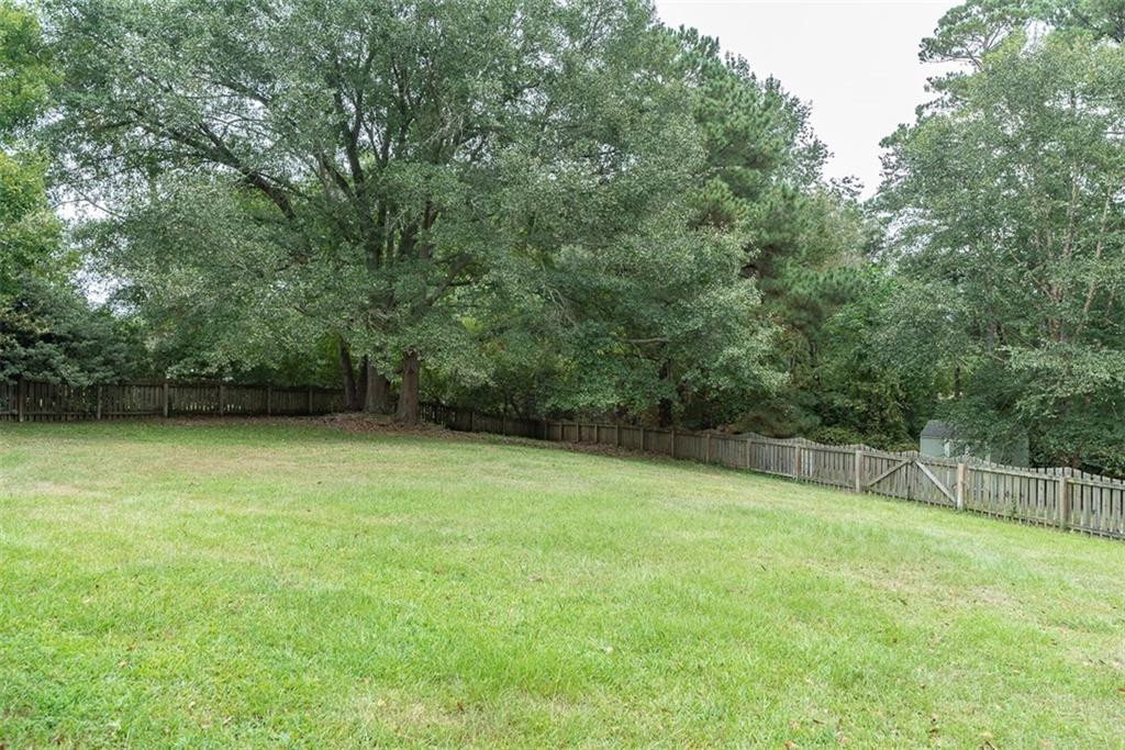 9317 Meadow Rue Place Raleigh, NC 27603 - Photo 28 of 36 a view of a yard with a trees
