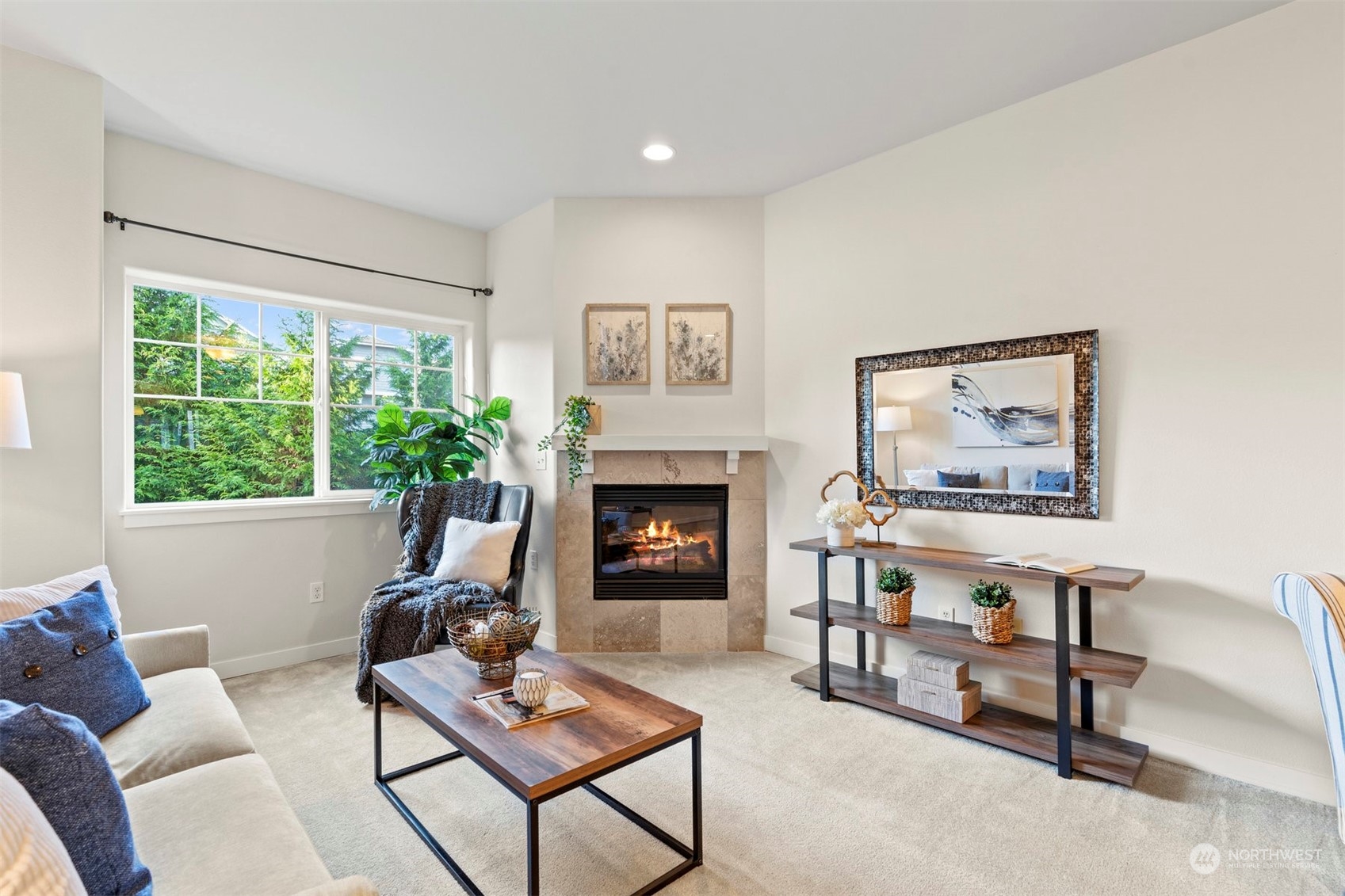 2026 112th Street Southwest Everett, WA 98204 - Photo 5 of 33 a living room with furniture and a fireplace