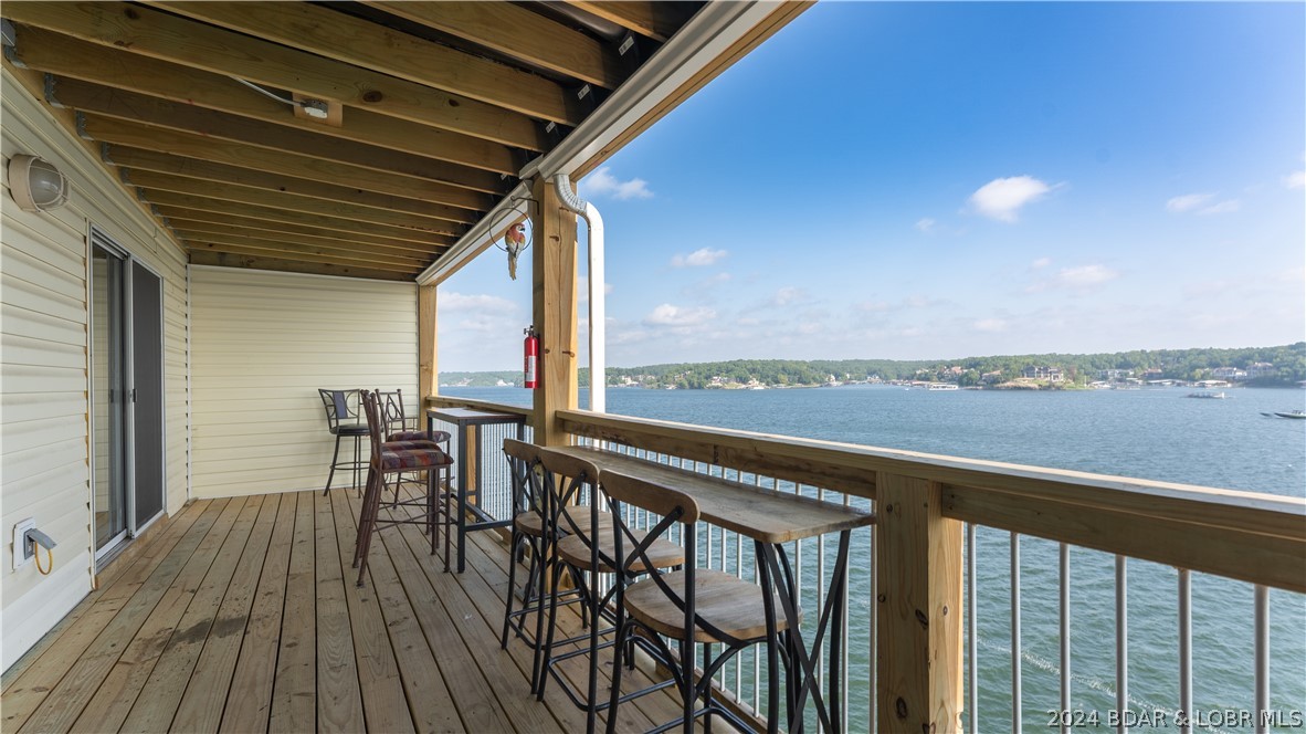 Panoramic views from this enormous deck