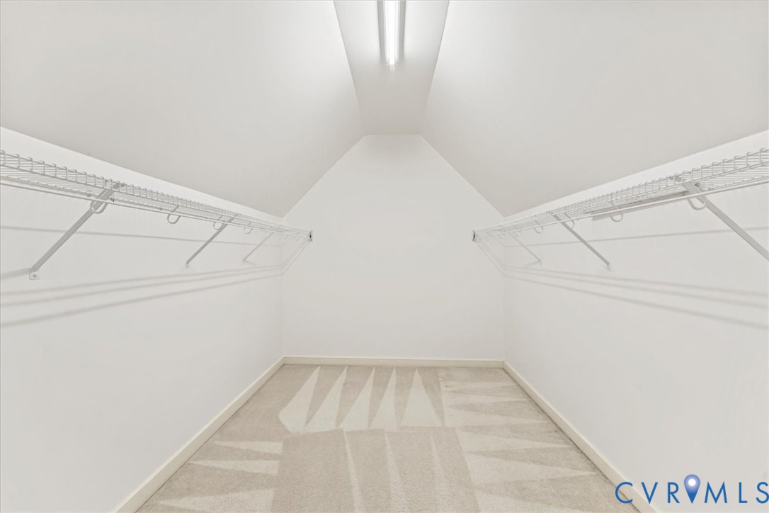 2924 Warfield Ridge Terrace Chester, VA 23831 - Photo 30 of 38 Closet space featuring sloped ceilings, white wire