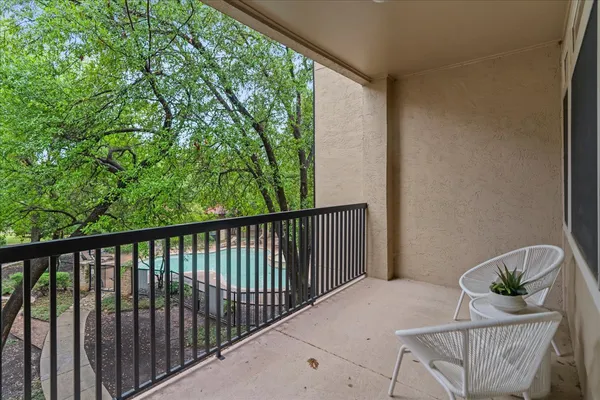 a view of balcony and deck