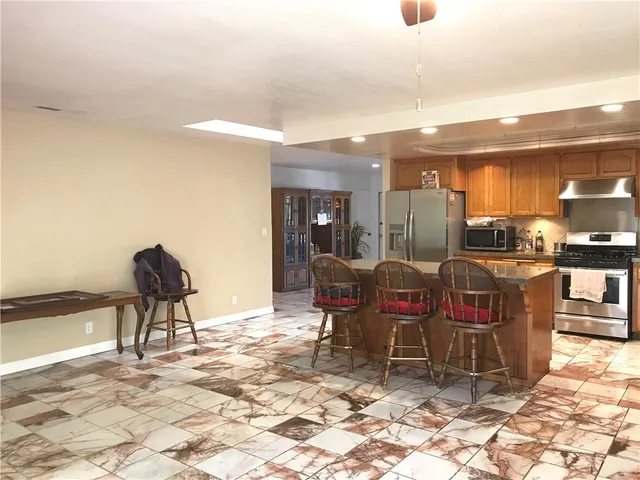 a light in the corner of a room