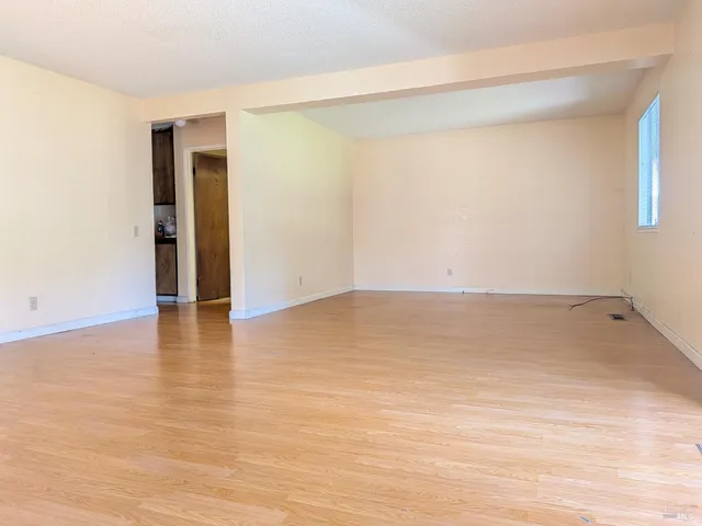 wooden floor in a room