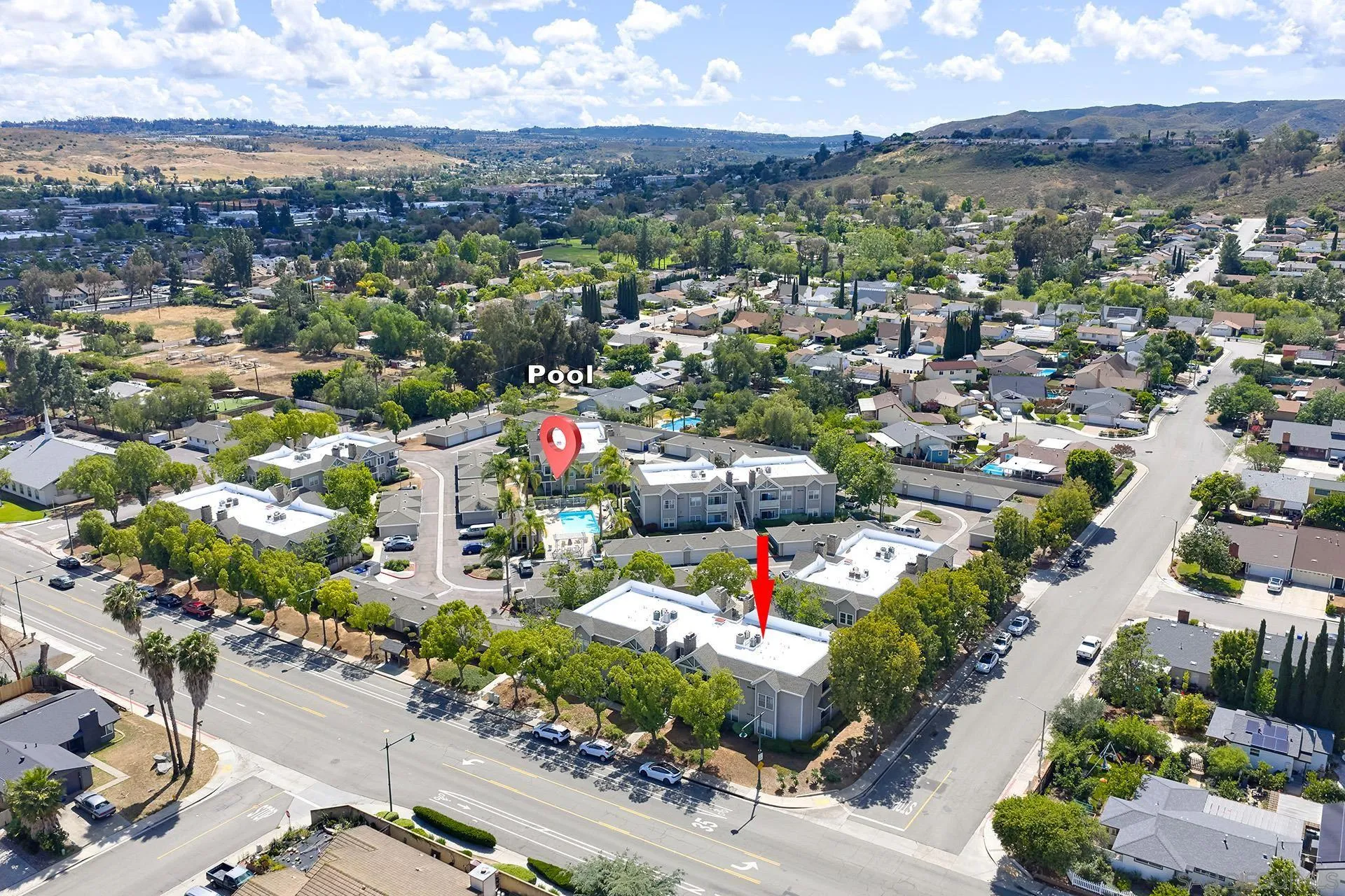 13826 Midland Road Poway, CA 92064 - Photo 24 of 38 an aerial view of a houses and city street