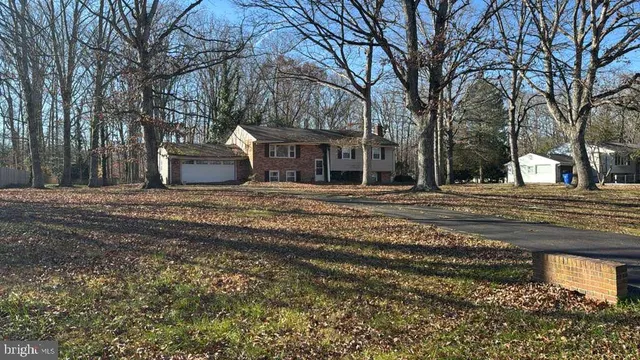 a house with trees in front of it