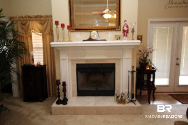 2242 Fernwood Loop West Semmes, AL 36575 - Photo 9 of 24 Family room fireplace