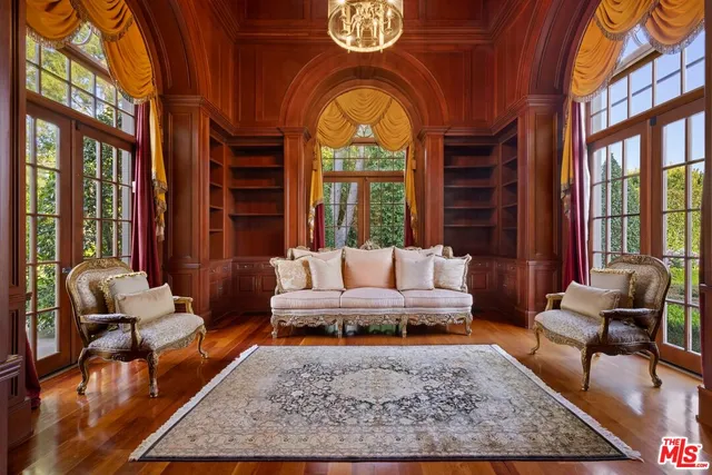 a view of a hallway with entryway