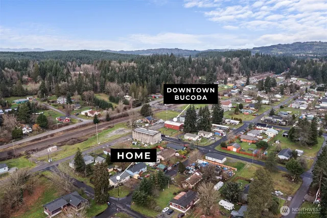 a view of a city with lots of trees