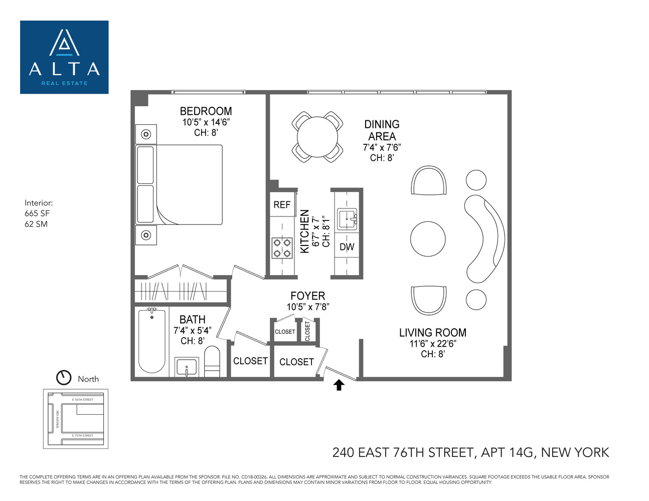 240 East 76th Street, Unit 14G Manhattan, NY 10021 - Photo 7 of 7 a black and white photo of a book