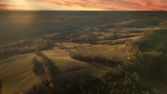 a view of lake and mountain