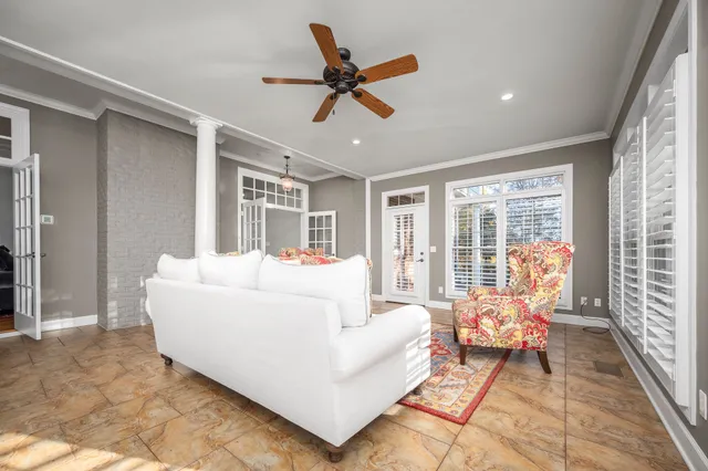 a view of a road with a tree